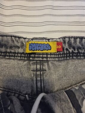 Empyre Grey Washed Shorts Jeans